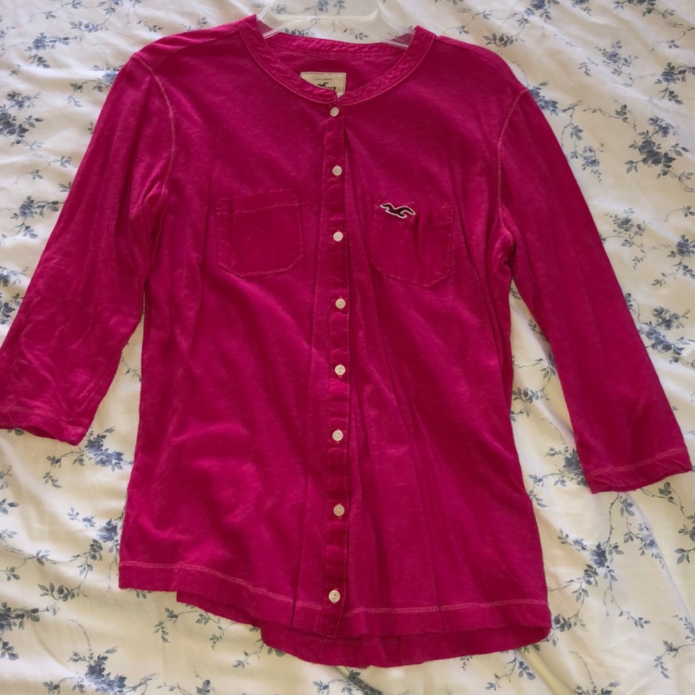 Hollister 3/4 length shirt